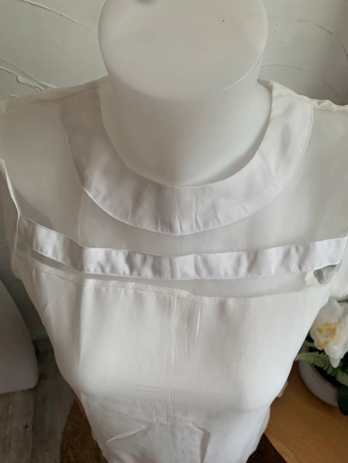 Blouse Fancyqube blanche taille 38 manches courtes - photo numéro 5