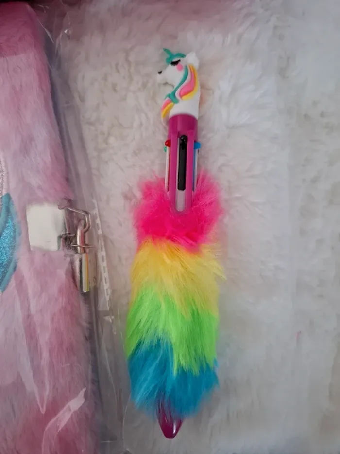 Journal d'écriture et bic 6 couleurs Licorne - photo numéro 6