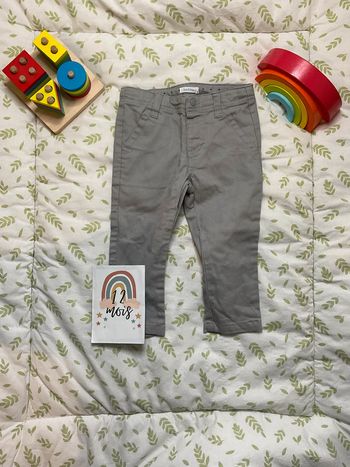 jean gris 12 mois bout'chou taille réglable