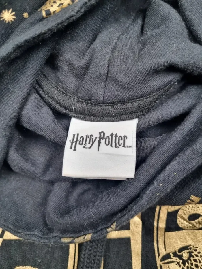 Pull à capuche Harry Potter noir/doré, XXL Hommes - photo numéro 6