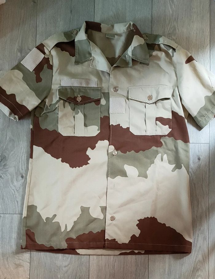 Chemisette camouflage militaire chemise félin