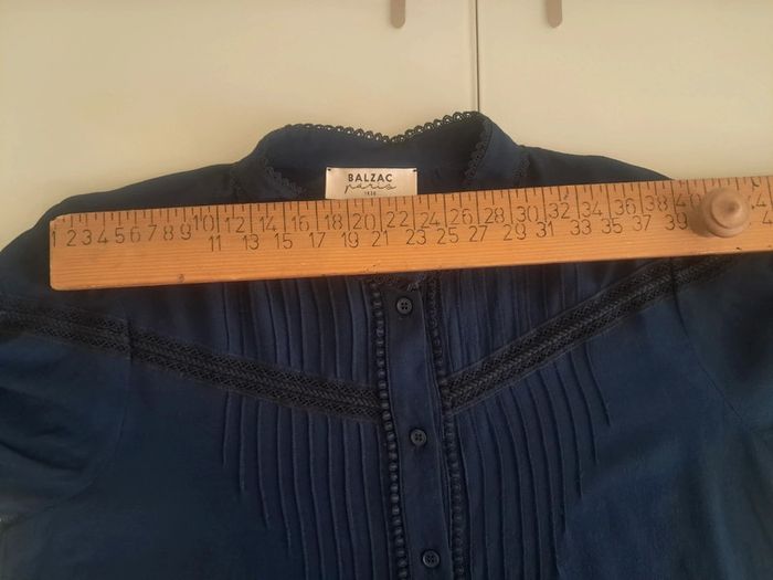Balzac chemise blouse marine T . 36/38 - photo numéro 14