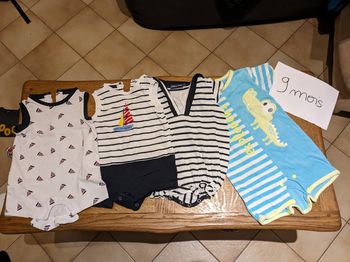 Lot 9mois garcon été/mi-saison/hiver