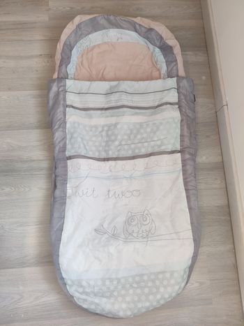 Lit d'appoint gonflable + duvet ReadyBed motif Chouette