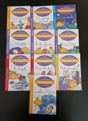 Lot de 10 livres cp montessori