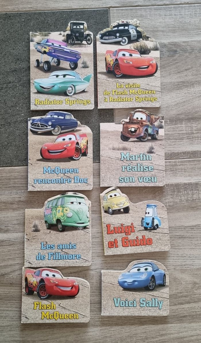 Lot de 8 mini livres carq flash mc Queen Disney Pixar - photo numéro 3