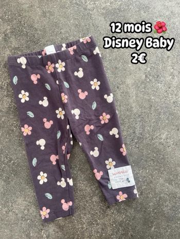 Legging 🌺 12 mois 🌺 Disney Baby