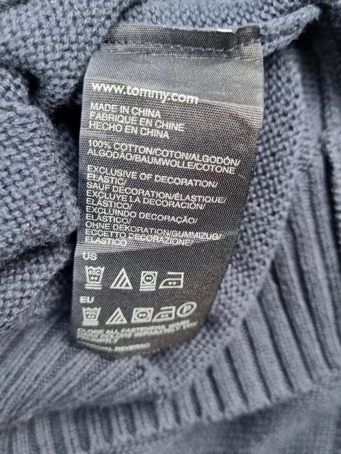 Veste zippée Tommy Hilfiger – Bleu marine – Taille L Hommes (mesures en photos) - photo numéro 7