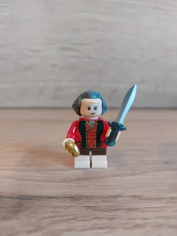 Figurine type lego Hobbit Bilbon Sacquet seigneur des anneaux