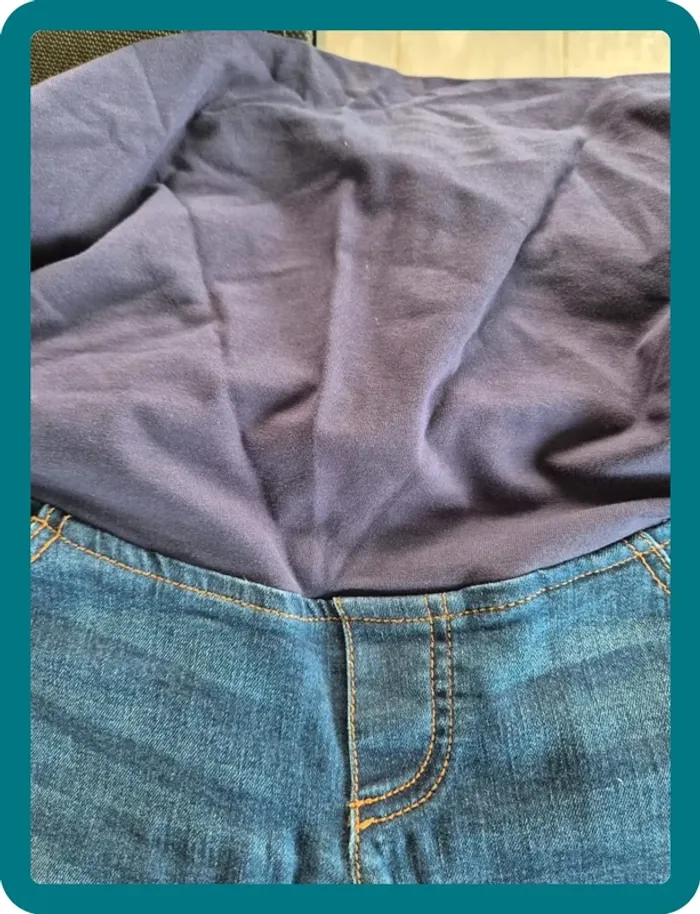 Jean, Pantalon + Jupe Pour Femme Enceinte - photo numéro 3