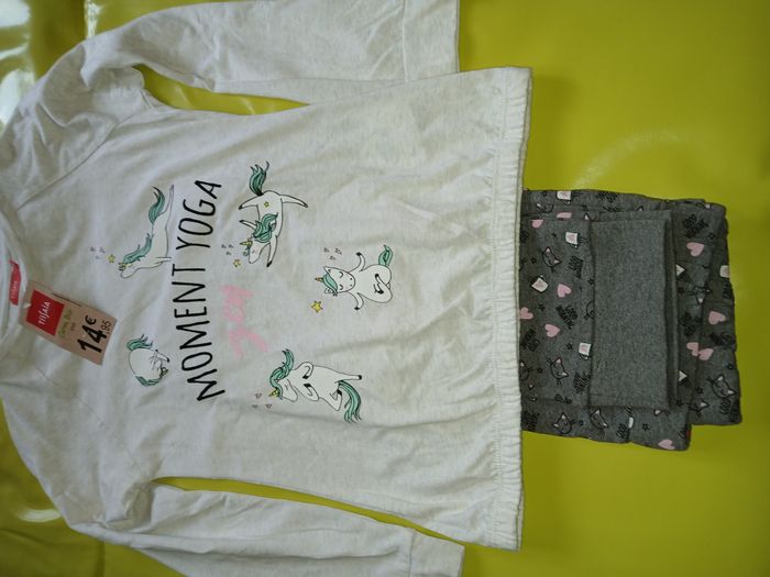 ensemble pyjamas fille en coton XXS 12 ans