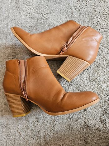 Bottines cuir marron taille 39