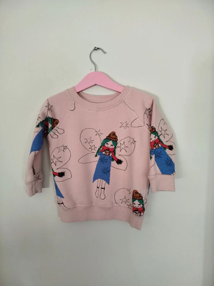 Sweat shirt pull Nadadelazos 2 ans thème fée hiver quasi neuf