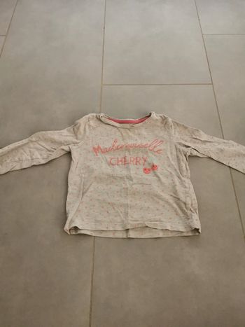 Tee-shirt manche longue 86cm intextenso