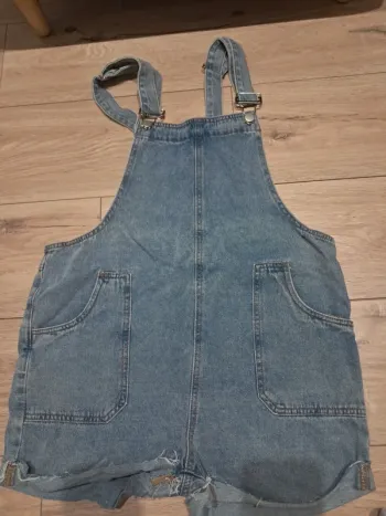 Salopette combishort en jeans