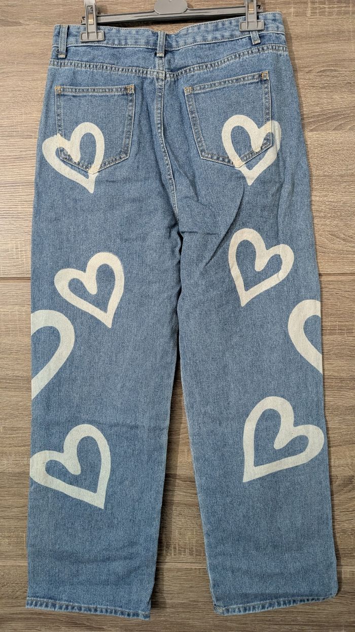 Jean large modif coeur - photo numéro 2