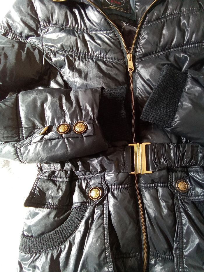 Doudoune mi-longue noire avec capuche Morgan taille 36 - photo numéro 7