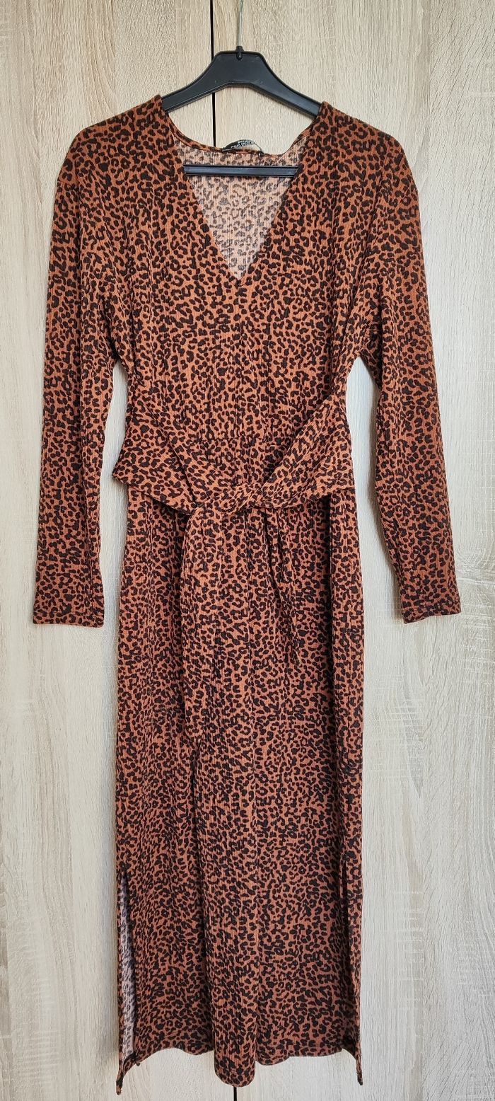 Robe longue léopard