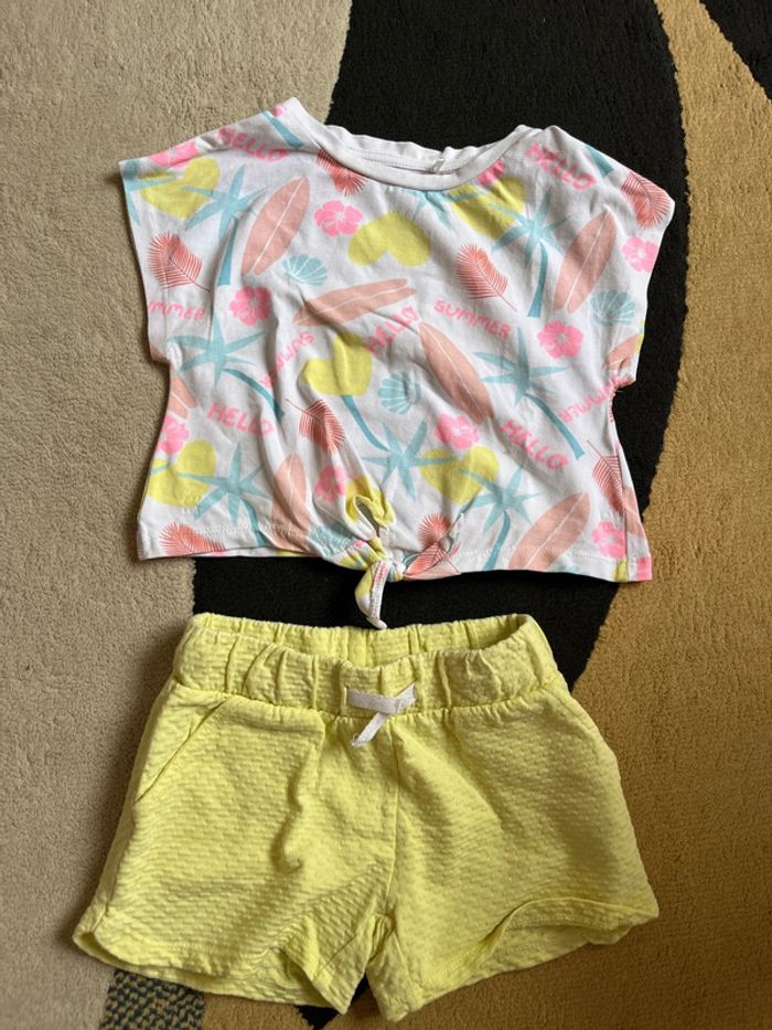 Ensemble croc top short