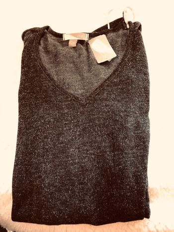 T-shirt noir manches longues 38 neuf avec étiquette