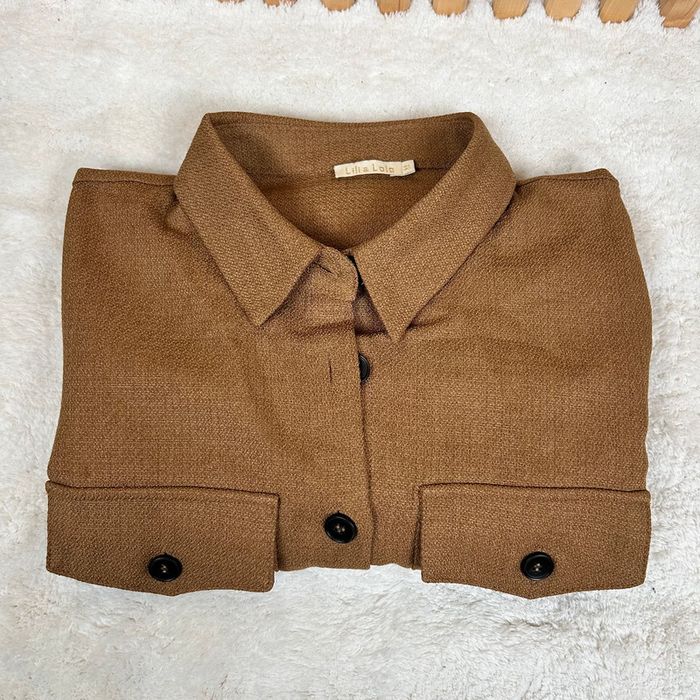 Surchemise élégante Lili & Lala Taille M couleur Camel - photo numéro 11