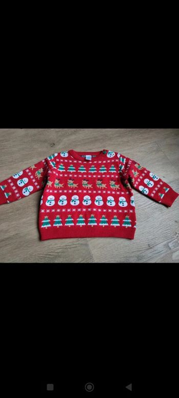 Pull de Noël garçon 6 mois neuf