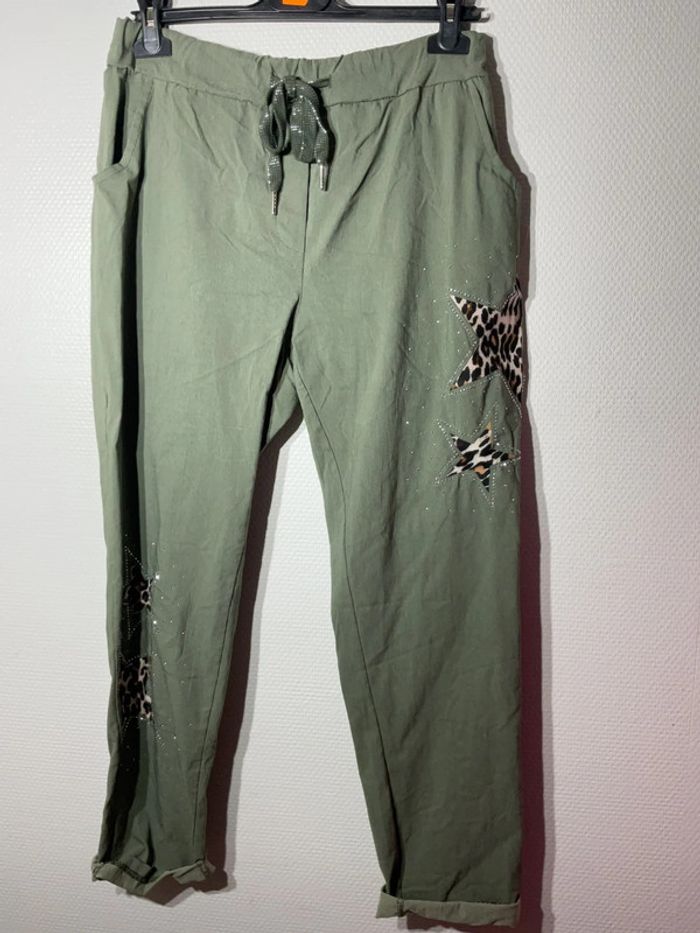 Pantalon « étoile léopard » femme taille unique (38-46)- Emma dore- neuf avec étiquette