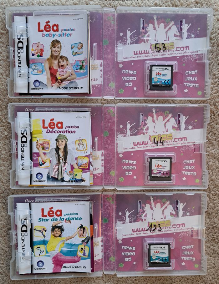 🎮 Lot de 3 jeux Léa Passion FRA Nintendo DS - photo numéro 2