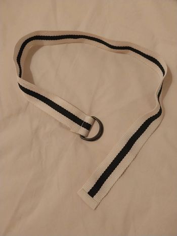 Ceinture enfant blanc et marine
