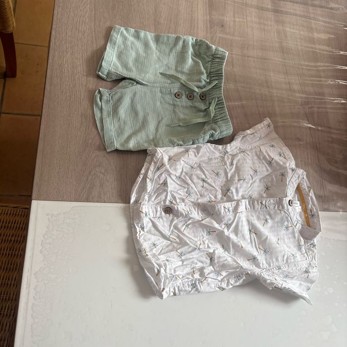 Ensemble (chemise short ) taille 3 mois