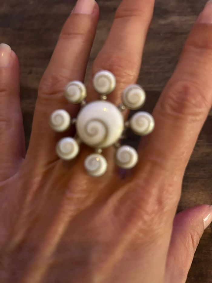 Bague en argent oeuil de Ste Lucie - photo numéro 2