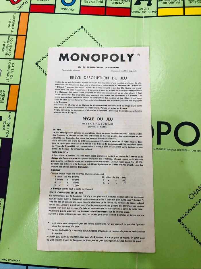 Monopoly Miro company vintage - photo numéro 8