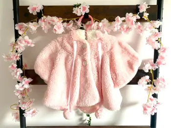 Cape poncho à capuche hiver bébé taille 3-6 mois NEUF