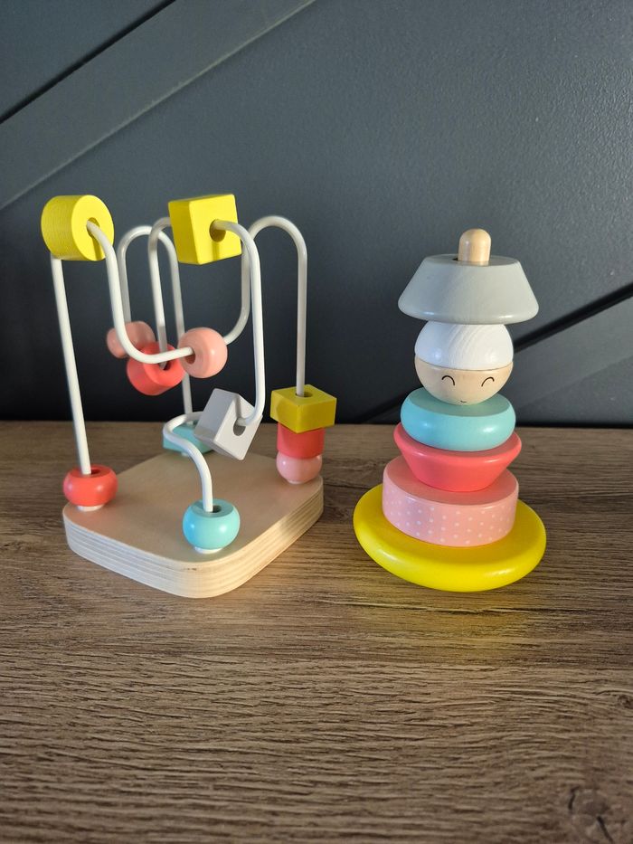 Lot de 2 jouets en bois Vertbaudet