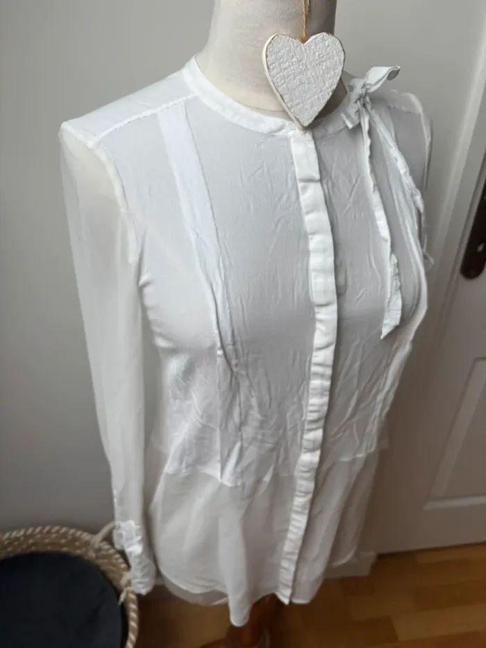 🤍 Blouse blanche Claudie Pierlot – T38 - photo numéro 4