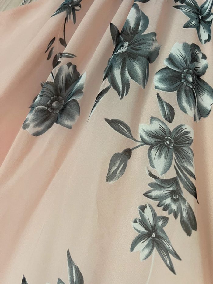 Robe longue taille xl rose poudrée - photo numéro 3