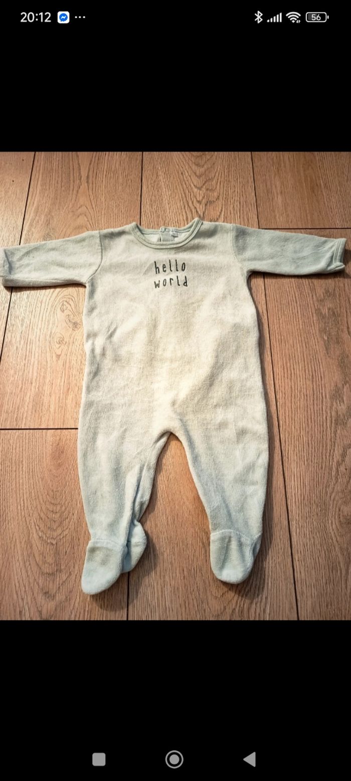 Lot pyjamas velours taille 3 mois - photo numéro 7