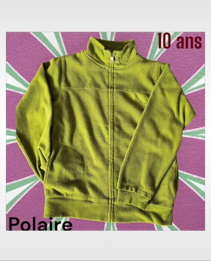 💚 Super gilet polaire vert (10 ans) 💚