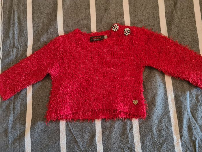 Pull. Rouge. Catimini. 12 mois - photo numéro 2