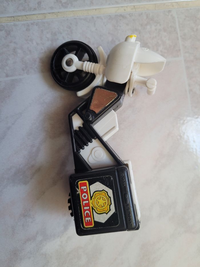 Moto police fisher price vintage husky helpers - photo numéro 2