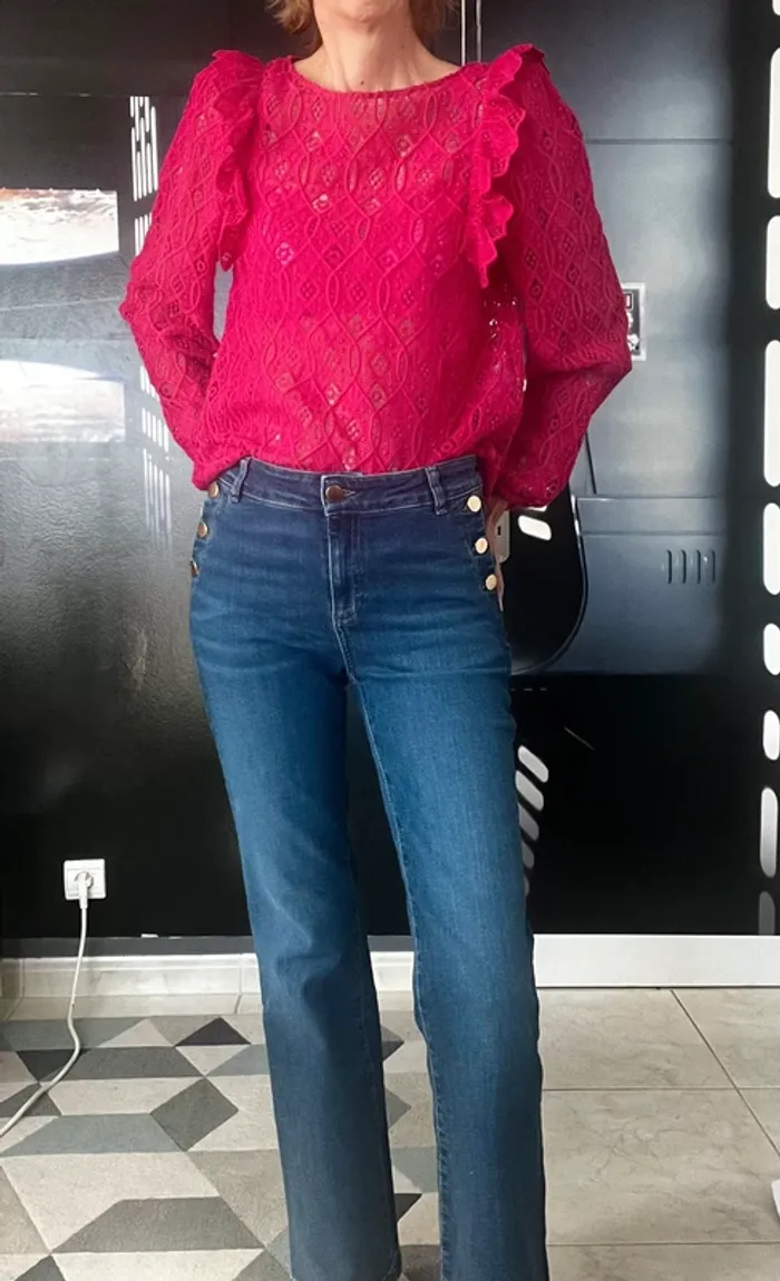 Blouse guipure Salina t36 sezane - photo numéro 4