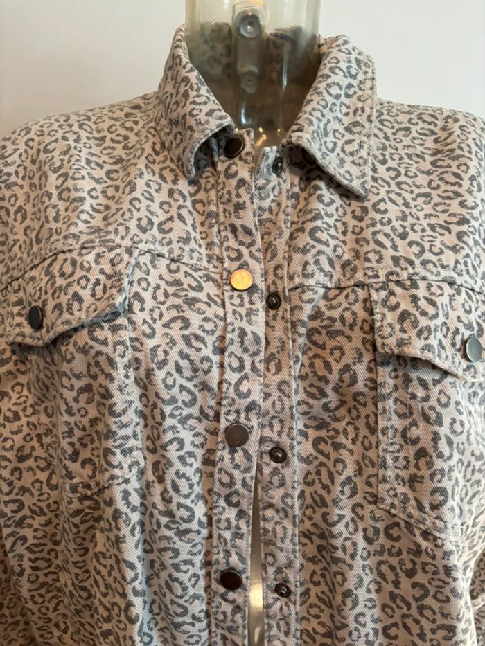 Veste en jeans léopard - photo numéro 3