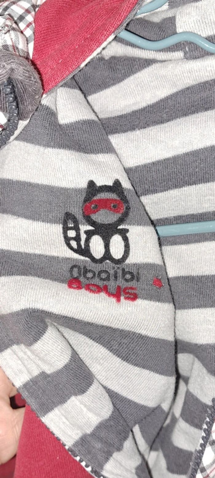 Gilet à fermeture rouge Obaïbi 18 mois - photo numéro 4