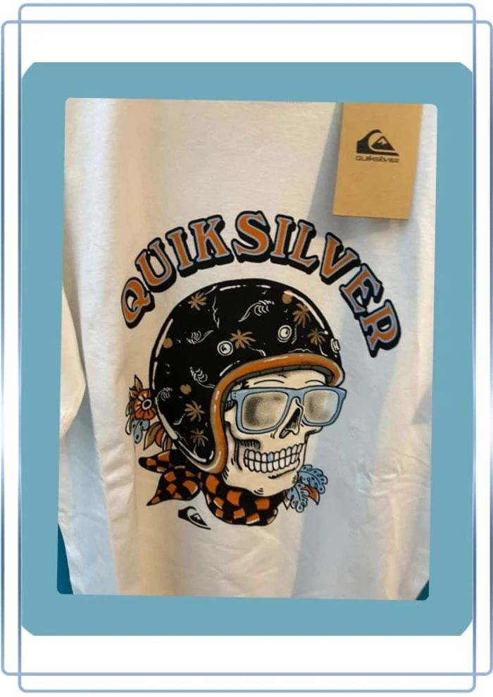 Beau t-shirt manches courtes 14 ans QuickSilver neuf - photo numéro 2