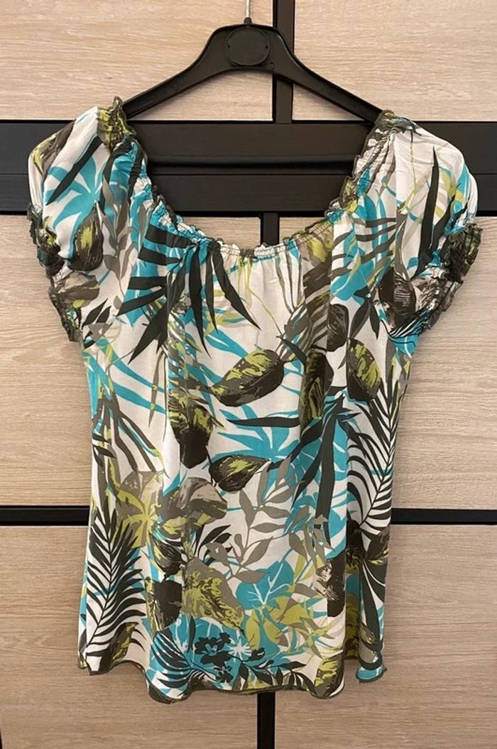 T-shirt vintage style Tropical - Taille 38/40 - photo numéro 7