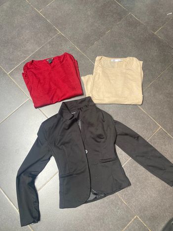 Lot veste classique et pull