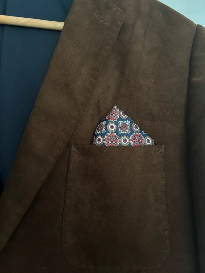 Veste de costume Devred marron effet daim Taille 50 - photo numéro 7