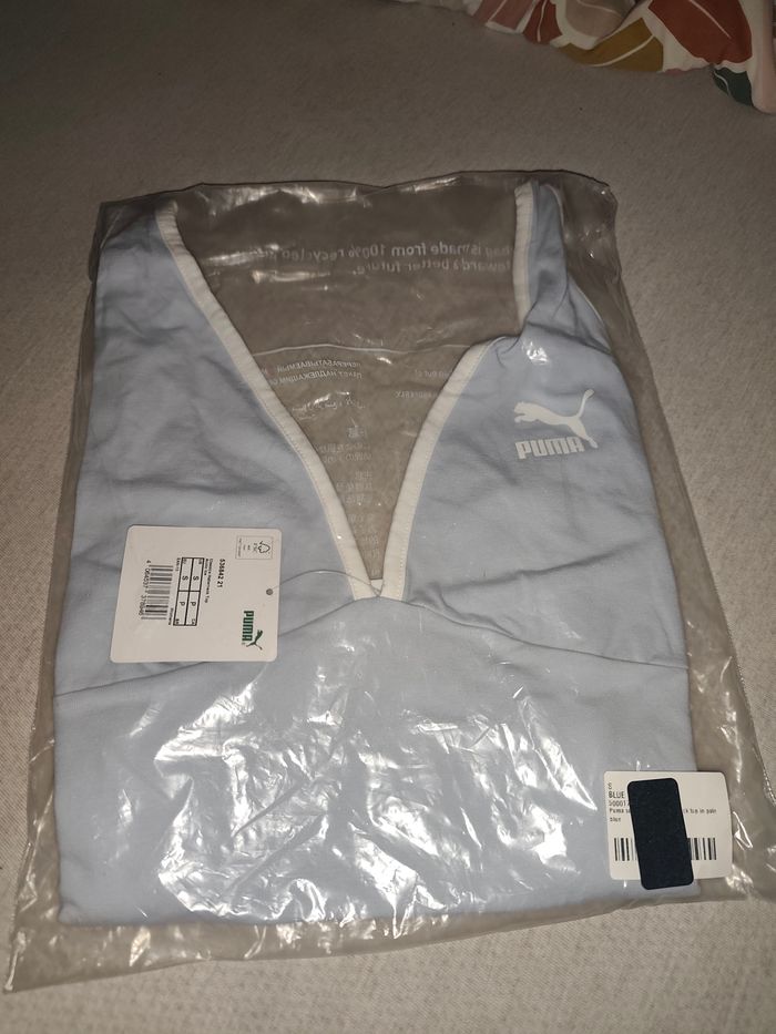Top halterneck Puma bleu ciel | taille S | neuf avec étiquette - photo numéro 5