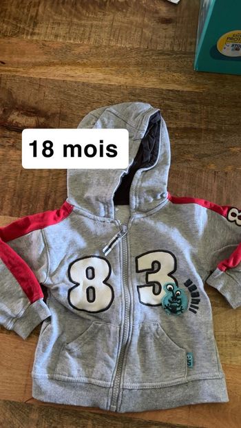 Veste zipée 18 mois
