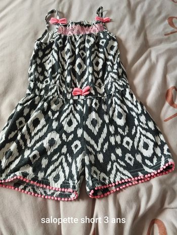 Salopette short 3 ans